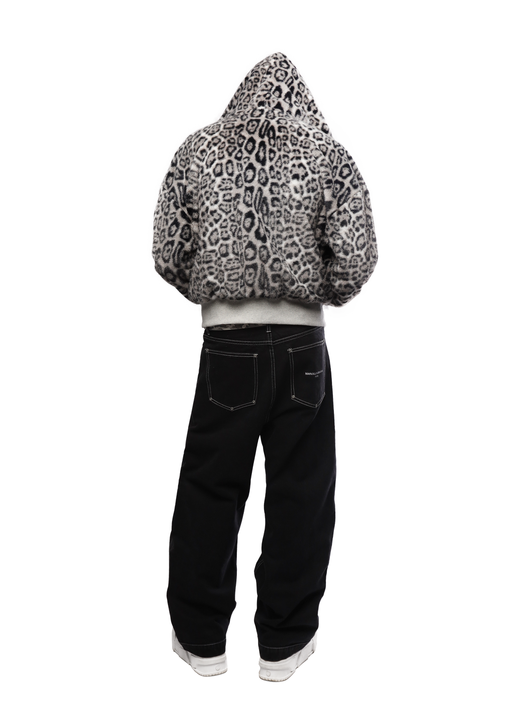 GREY/LEOPARD 2-SIDED ZIPPER